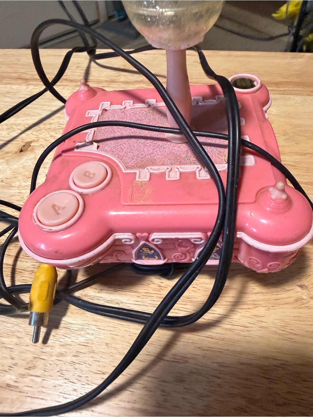 Pink Video Game Console - Pink Handheld/TV Adapter